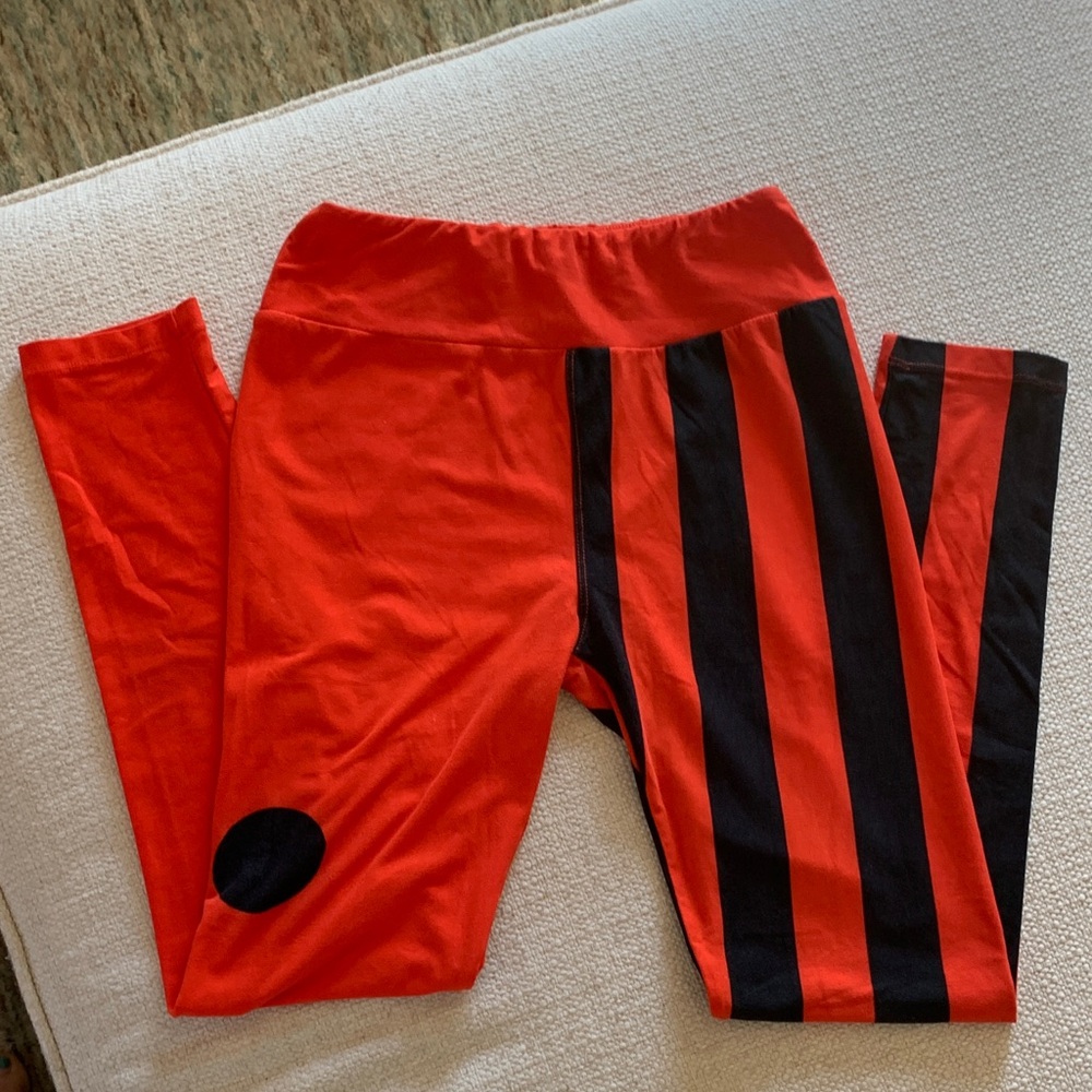Orange & Black Halloween Leggings by LuLaRoe